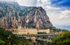 Santa Maria de Montserrat monastery. Monastery on mountain near Barcelona, in Catalonia